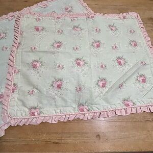 Vintage Laura Ashley Ruffled Pillow Shams